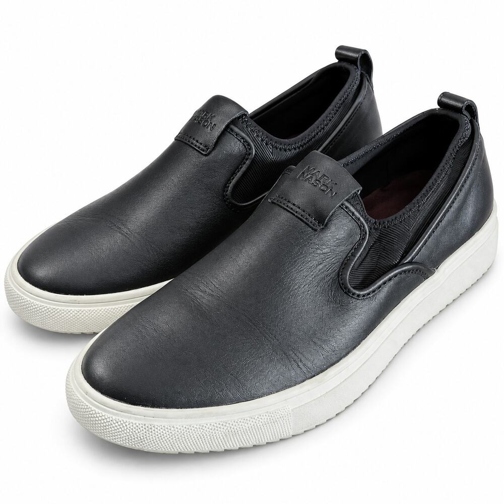 Mark Nason Zuma Black Leather Slip On Shoes Womens 8.5